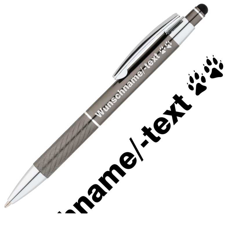 Kugelschreiber Hundepfote mit Wunschtext